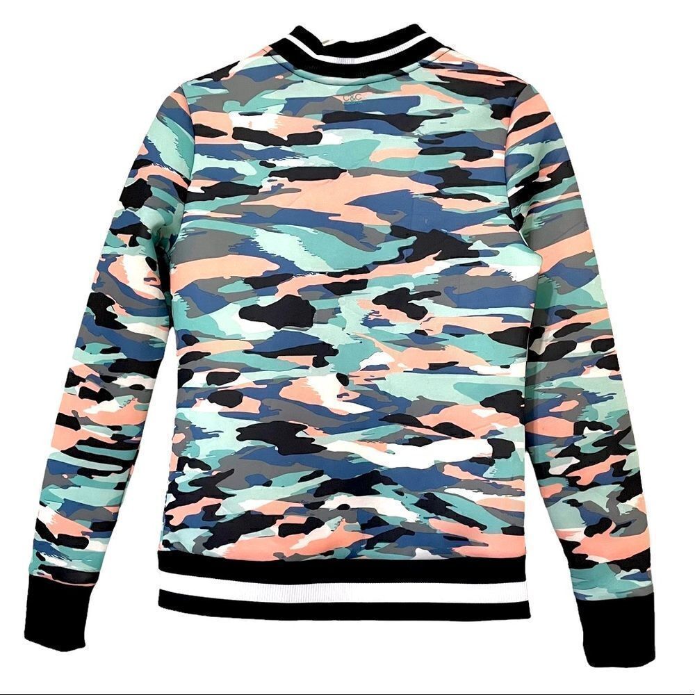 C&C CALIFORNIA Pastel Camouflage Zip Scuba Jacket Size XS - Picture 3 of 8